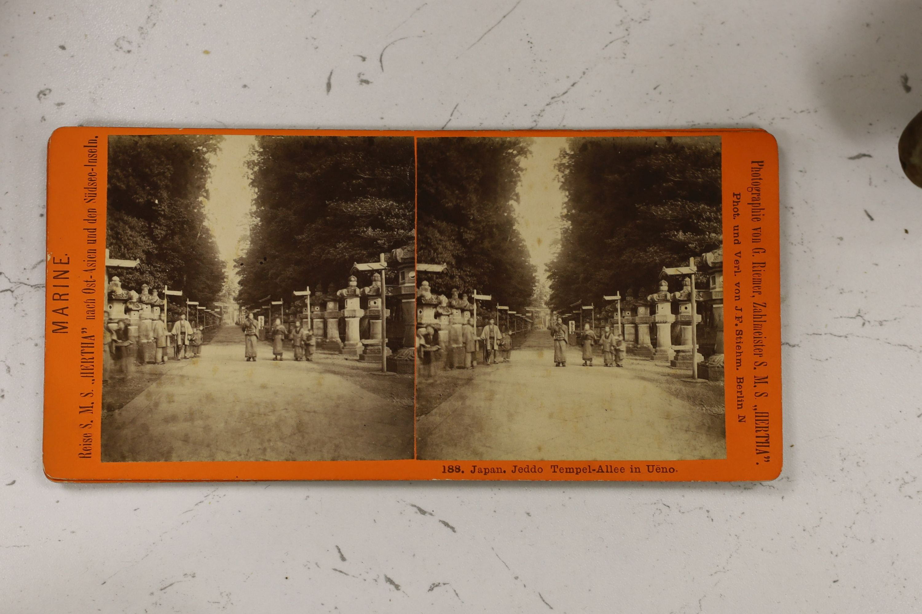 Victorian walnut stereoscopic viewer and cards and a Zeiss Ikon viewer and slides